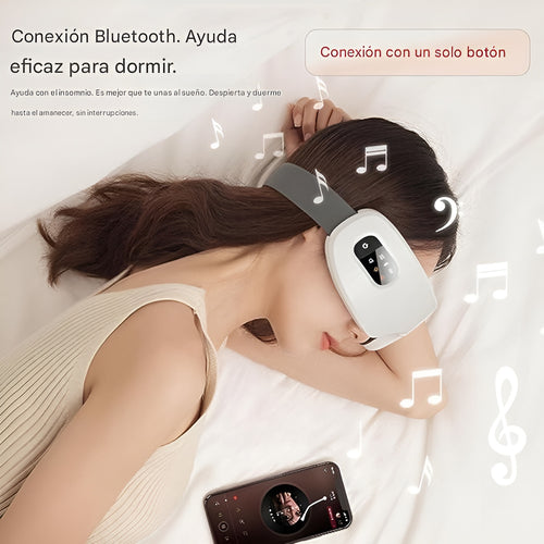 Masajeador de Ojos con Calor y bluetooth