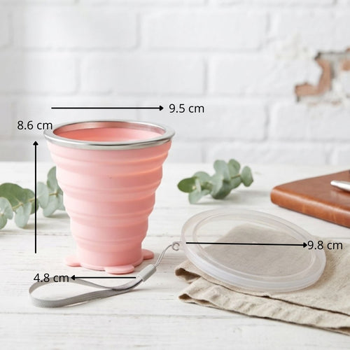 Vaso plegable de silicon