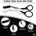 Tijeras recortadoras de cejas con peine – Tienda online NQLN Store Venezuela