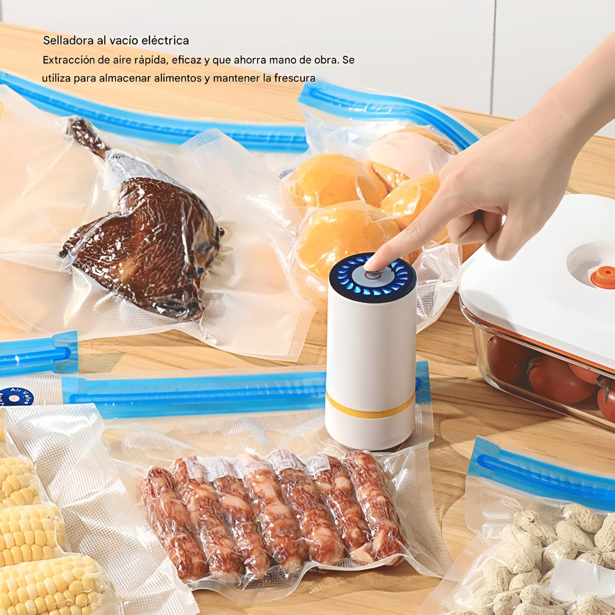 Sellador de bolsas al vacío para alimentos (5 Bolsas incluidas) – Comprar al mejor precio en NQLN Store Venezuela