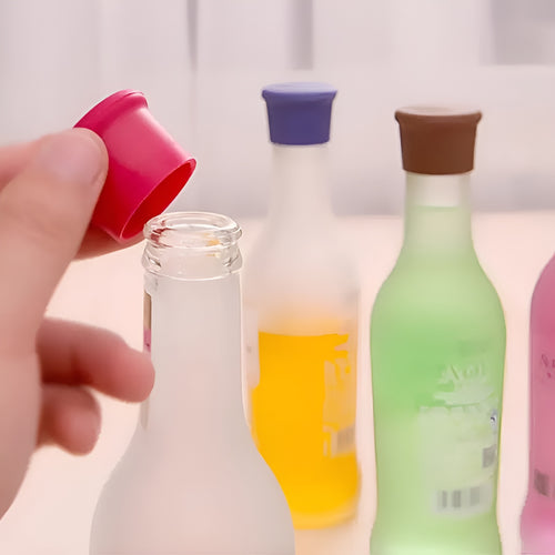 Tapon de silicona reutilizables para botellas