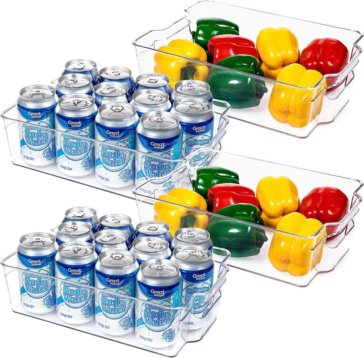 Contenedores organizadores de refrigerador (Pack de 8) – Comprar al mejor precio en NQLN Store Venezuela