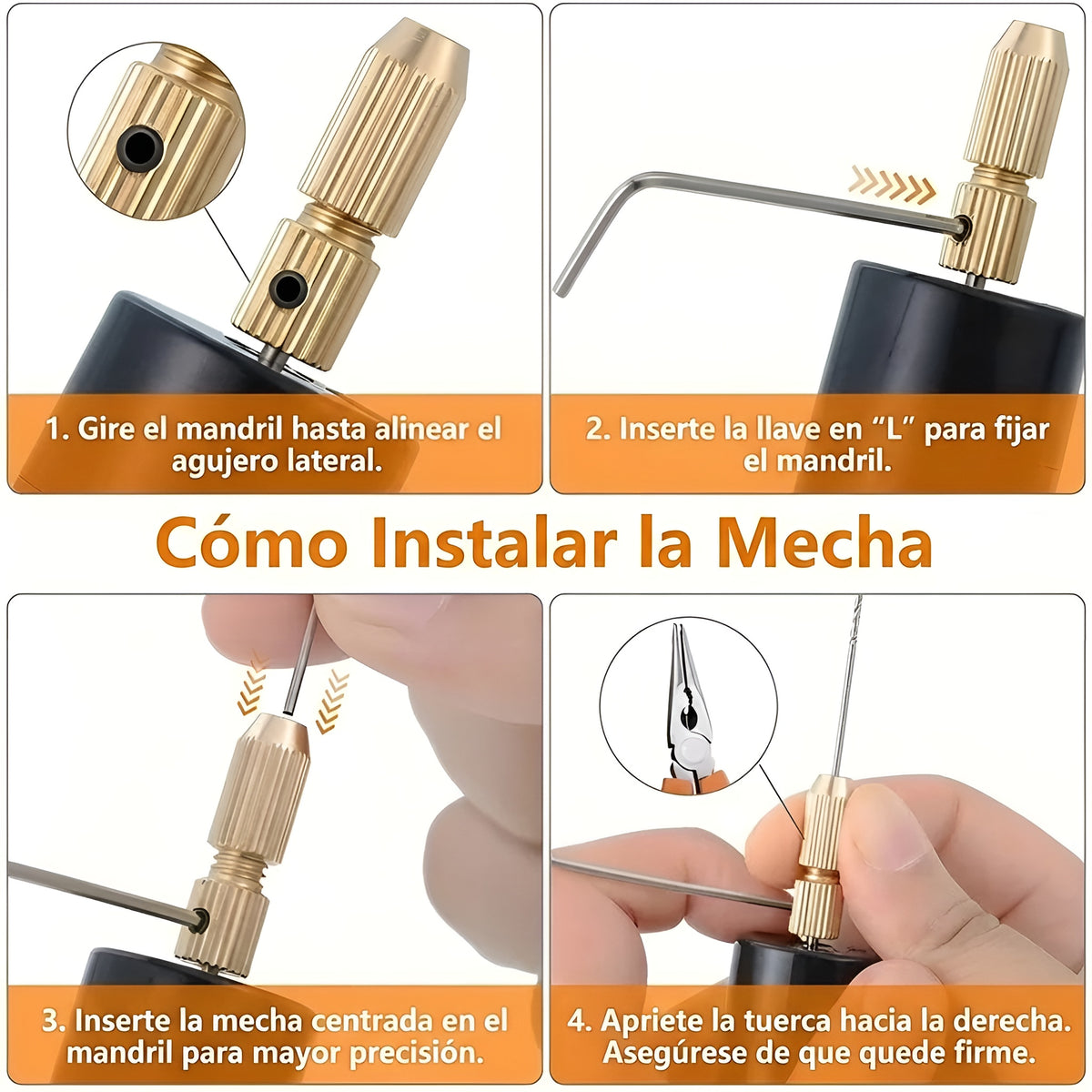 Mini taladro eléctrico USB