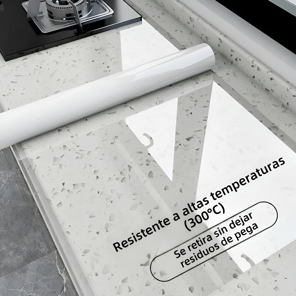 Protector de pared contra salpicaduras de cocina rollo de 45x100cm