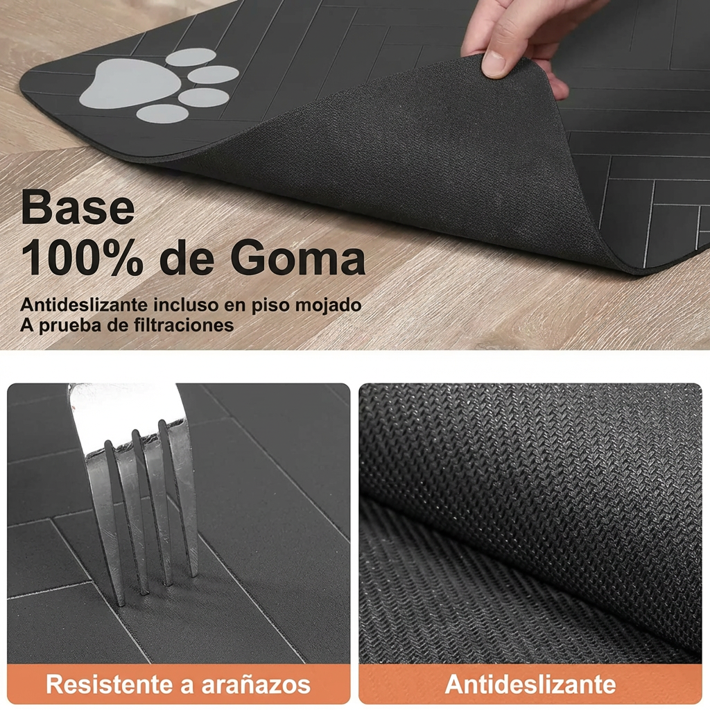 Alfombra de alimentacion para mascotas 40x60cm