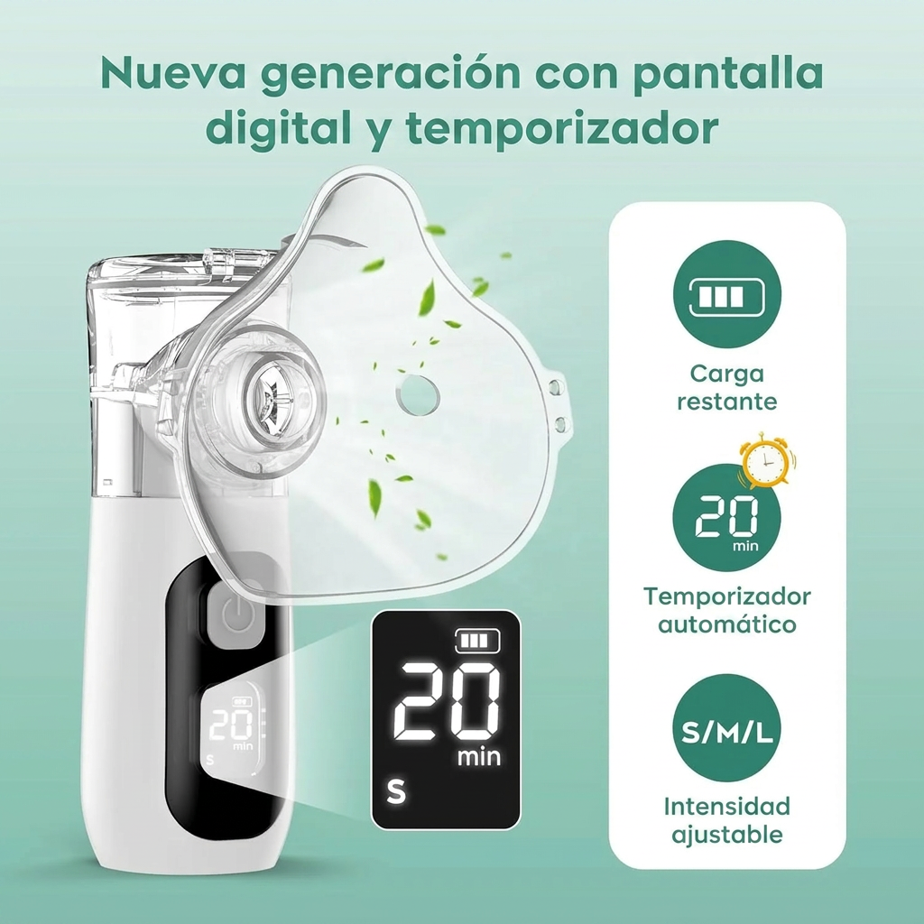 Mini Nebulizador Recargable Portatil