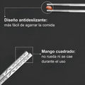 Juego 5 palillos de acero inoxidable para sushi (5 pares)