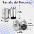 Microscopio de bolsillo portatil con luz LED