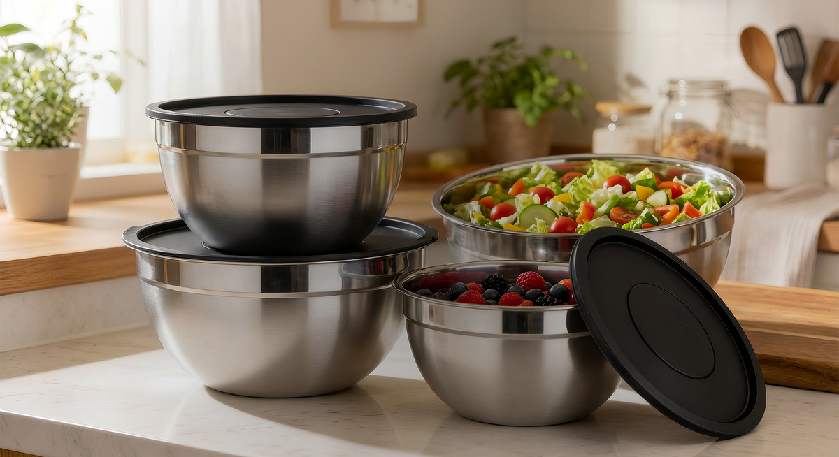 Set de bowls inoxidables VAULI (6 unidades)