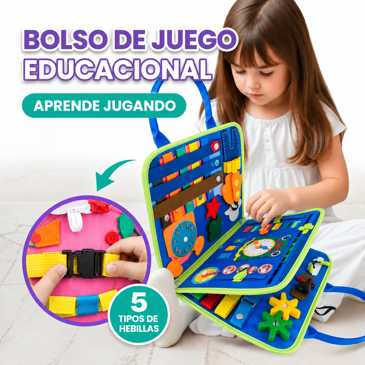 Bolso de juego educacional para niños