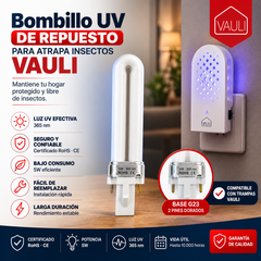 Bombillo UV de Repuesto para Atrapa Insectos VAULI