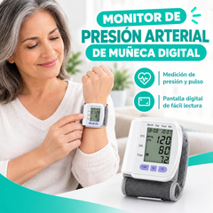 Monitor de presion arterial de muñeca digital