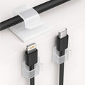 Clips transpartentes organizadores de cables (Pack de 50) – Vista detalle del producto – NQLN Store