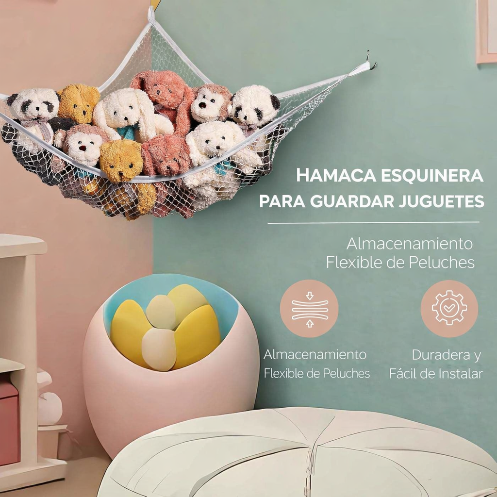 Hamaca de esquina para peluche