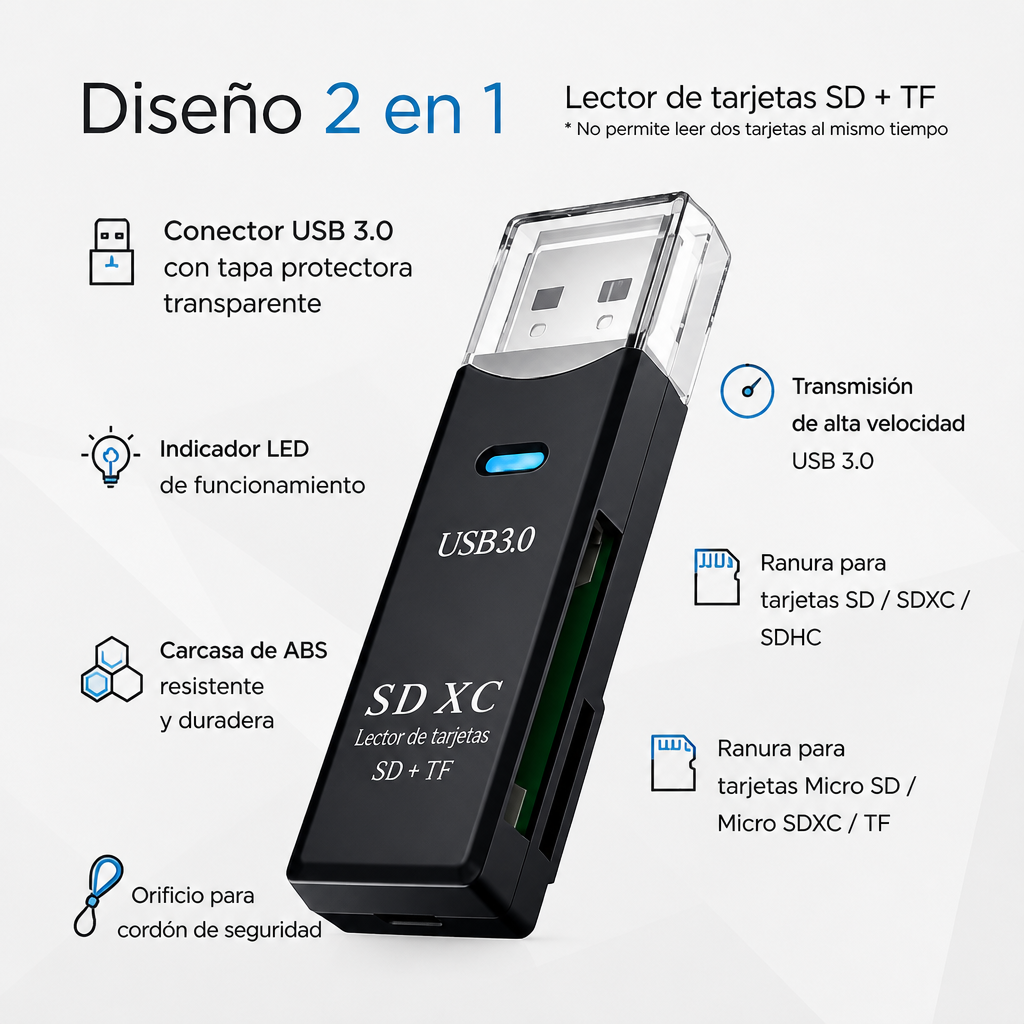 Lector De Tarjetas USB 3.0