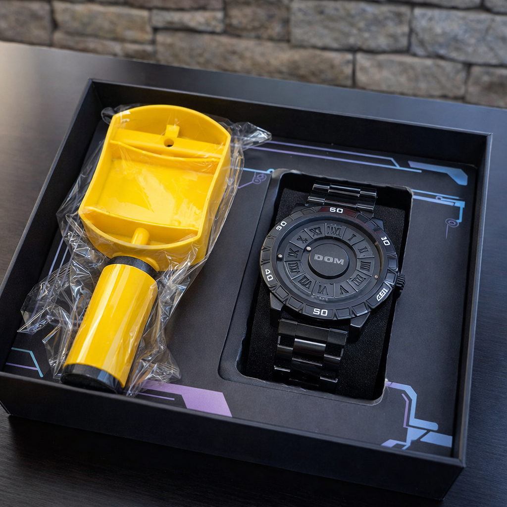 Reloj analógico con cuentas magnéticas