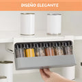 Organizador caja de condimentos y especias de 7 envases – Vista de cerca del producto – NQLN Store