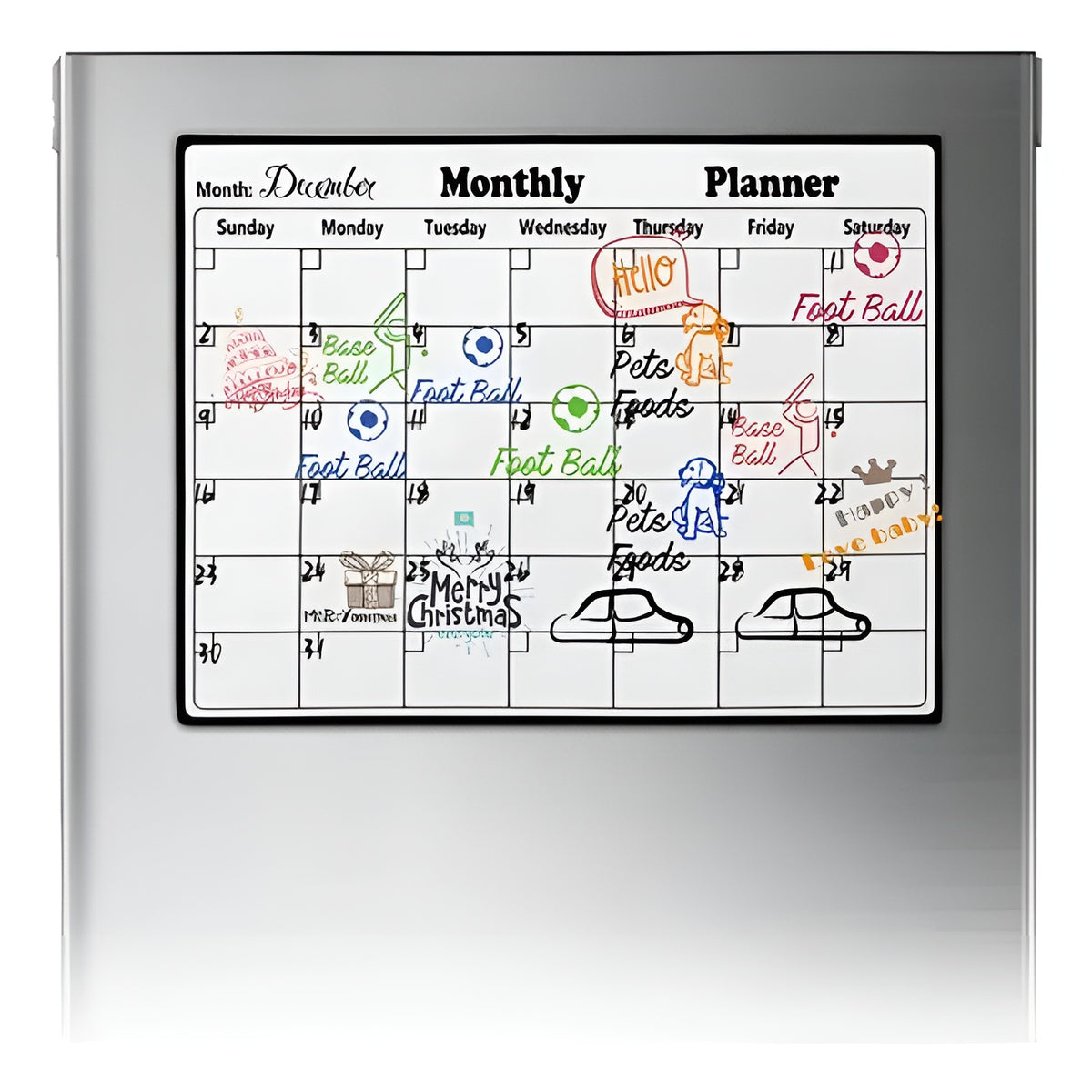 Calendario semanal y mensual magnético – Envío a toda Venezuela – NQLN Store