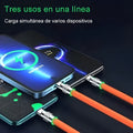 Cable de carga rapida 3 en 1 – Vista detalle del producto – NQLN Store