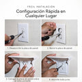 Soporte de repisa para toma de corriente