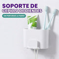 Soporte de cepillo para dientes y pasta dental