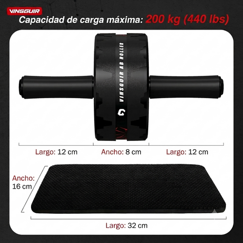 Rodillo abdominal con rebote