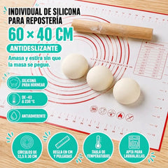 Individual de silicona antideslizante para reposteria