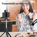 Tripode de palo selfie extensible con control remoto inalambrico