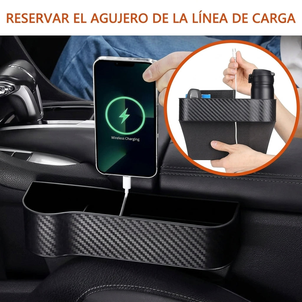 Organizador multifuncional para asiento de carro