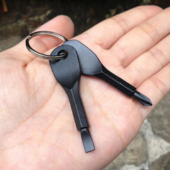 Mini llavero de bolsillo con destornillador