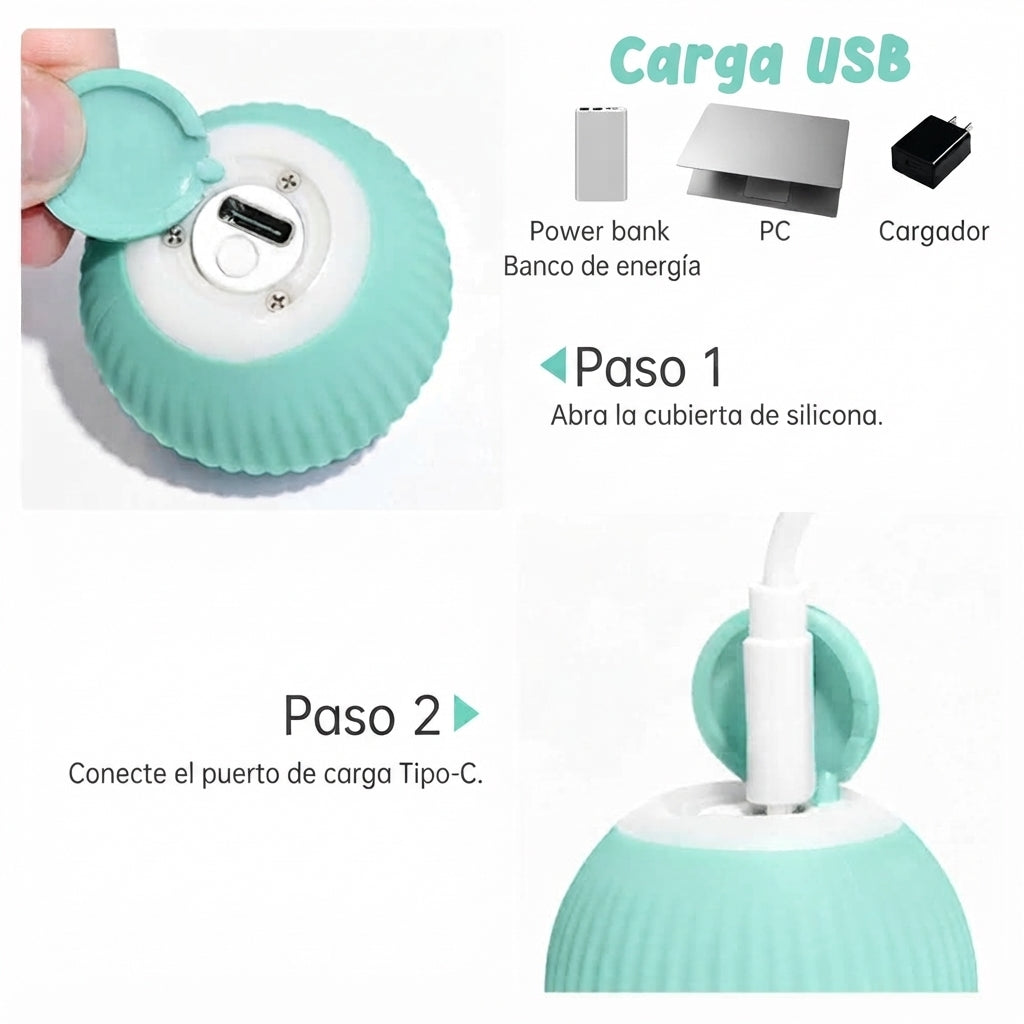 Pelota interactiva para gato