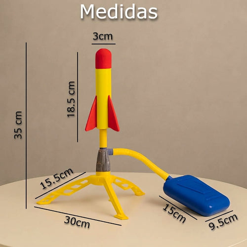 Lanzador de cohetes a pedal