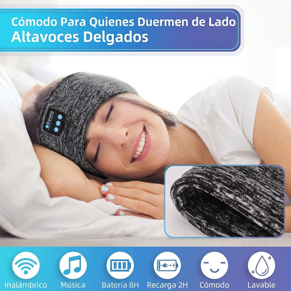 Cintillo con auriculares Bluetooth para ejercicio
