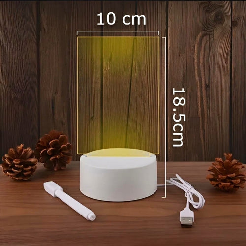 Tablero acrilico de escritura LED