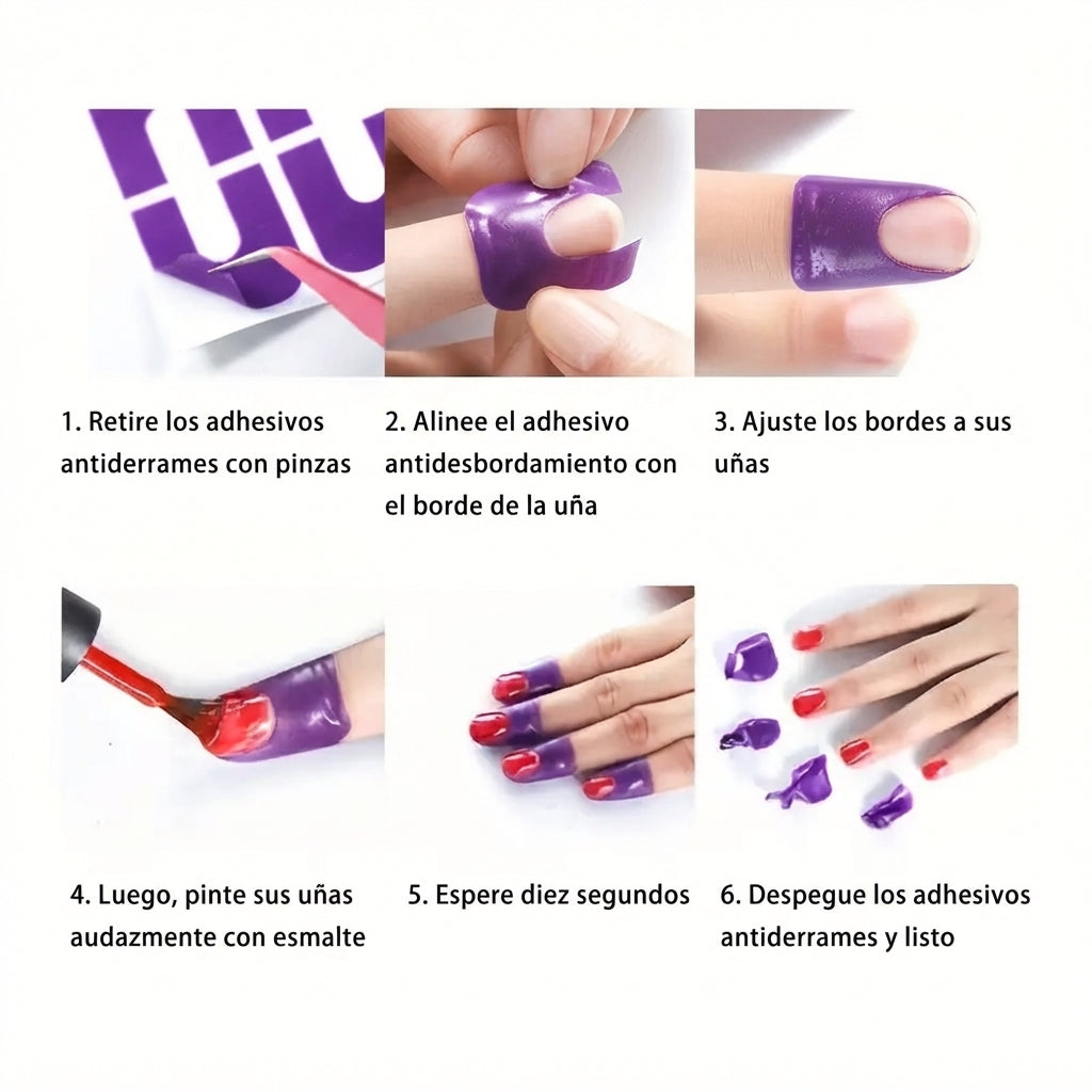 Protector de uñas para esmalte (pack de 10)