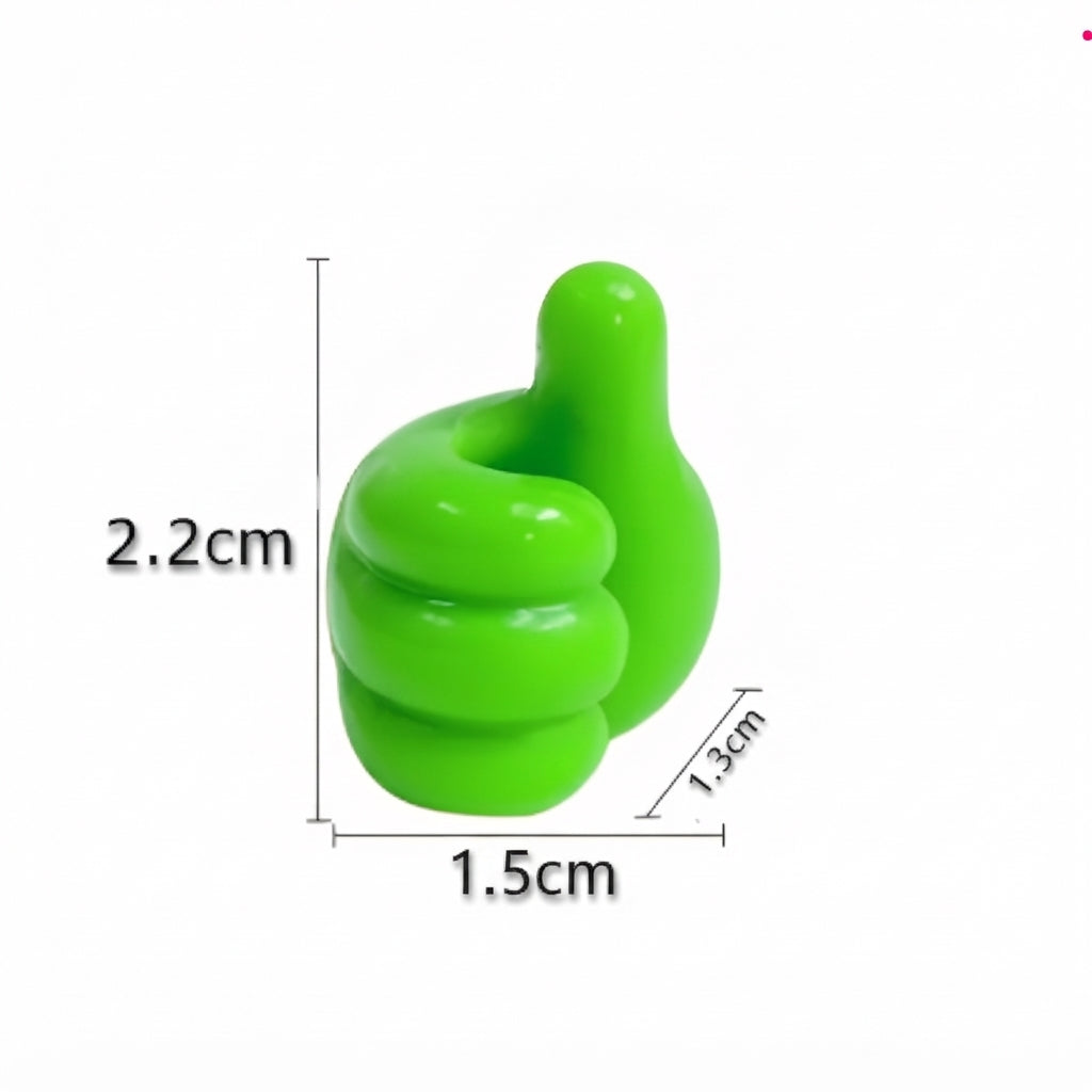 Ganchos adhesivos con forma de pulgar (pack de 10)