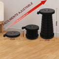 Banquito plegable flexible y portatil en forma de disco