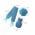 Juego de 3 accesorios exfoliantes