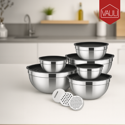 Set de bowls inoxidables VAULI (6 unidades)