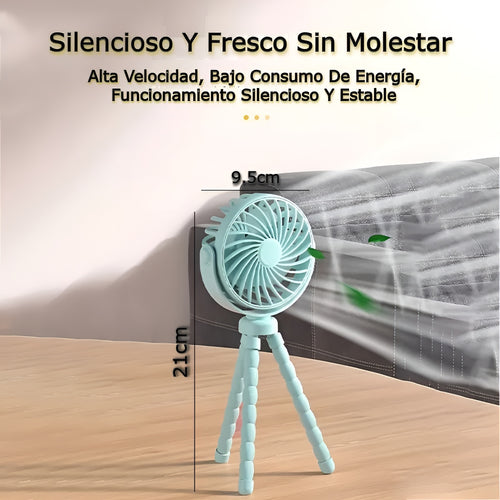 Mini ventilador con trípode
