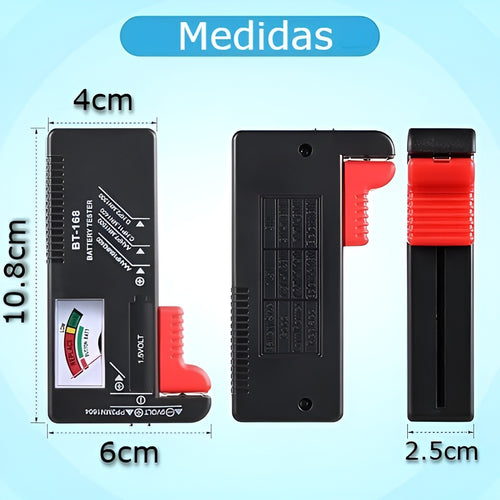 Comprobador de bateria domestica