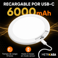Lampara magnetica de 5W con sensor para techos Metrikasa