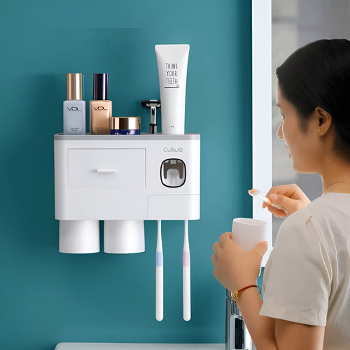 Dispensador de pasta de dientes para pared