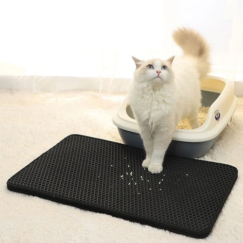 Alfombrilla de arena para gatos