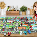 Alfombrilla de estacionamiento de trafico grande – Vista de cerca del producto – NQLN Store