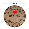 Rollo de pegatinas "Gracias" – Detalle y presentación – NQLN Store Venezuela