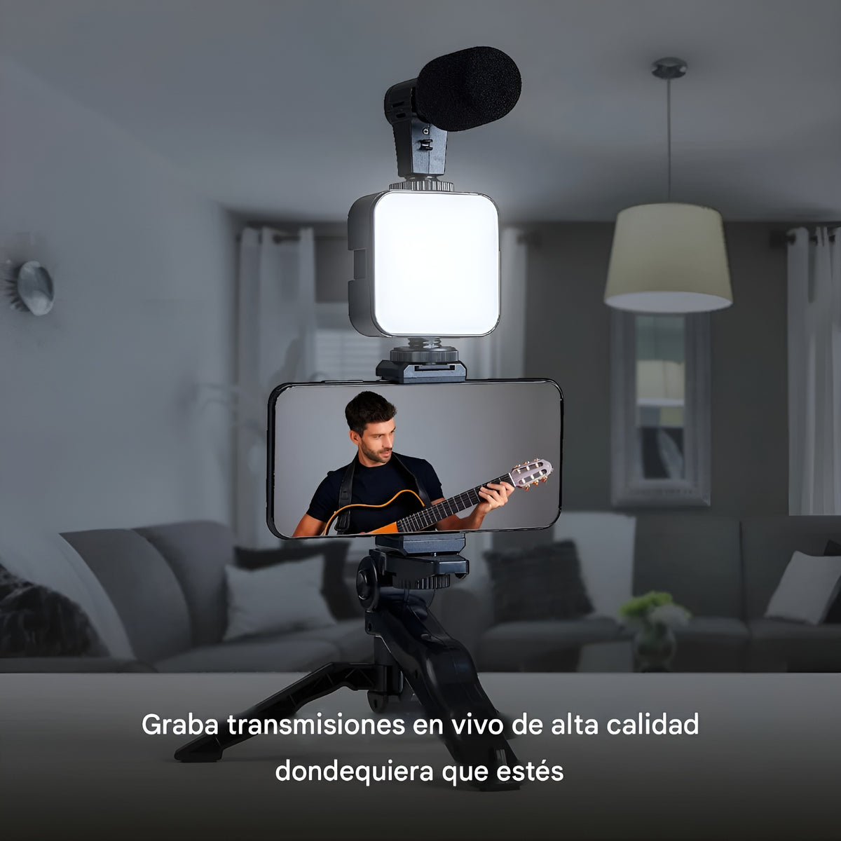 Kit de Blogger con Luz y Microfono – Envío a toda Venezuela – NQLN Store