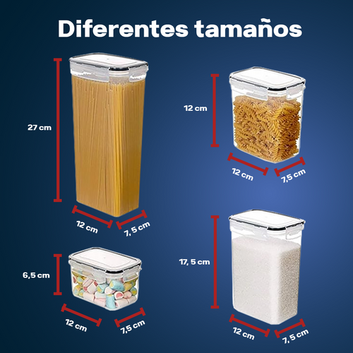 Envases Herméticos 14 unidades VAULI