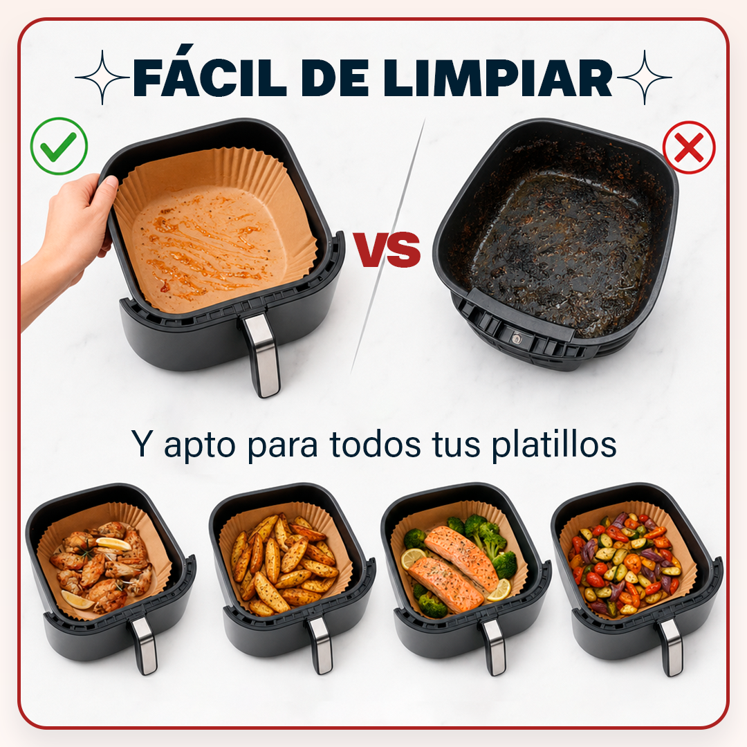 Cestas desechables para air fryer (100 unidades)  VAULI