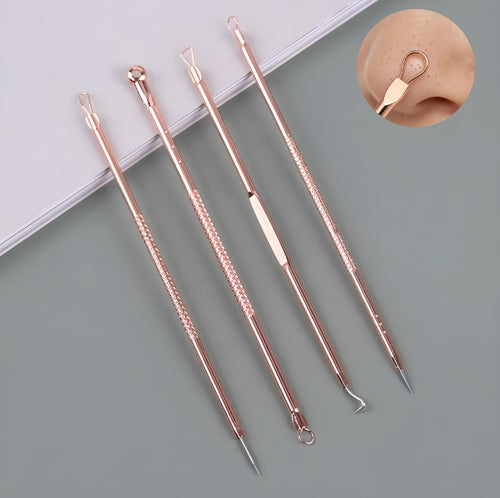 Kit extraccion de acne de 4 piezas